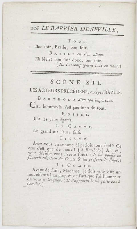 Barbier de Séville, ou la Précaution inutile (Le), comédie en quatre actes ; par M. de Beaumarchais ; représentée & tombée sur le théâtre de la Comédie Françoise aux Tuileries, le 23 de février 1775 Barbier de Séville, ou la Précaution inutile (Le), comédie en quatre actes ; par M. de Beaumarchais ; représentée & tombée sur le théâtre de la Comédie Françoise aux Tuileries, le 23 de février 1775