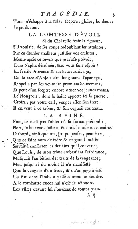 Jeanne de Naples, Tragédie en cinq actes et en vers Jeanne de Naples, Tragédie en cinq actes et en vers