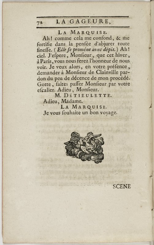 Gageure imprévue (La), comédie en prose et en un acte… par M. Sedaine. [Paris, les Comédiens français, 27 mai 1768]
