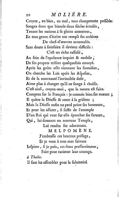 Molière à la nouvelle salle, ou les Audiences de Thalie, comédie en un acte et en vers libres Molière à la nouvelle salle, ou les Audiences de Thalie, comédie en un acte et en vers libres