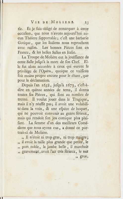 Vie de Molière, avec des jugements sur ses ouvrages