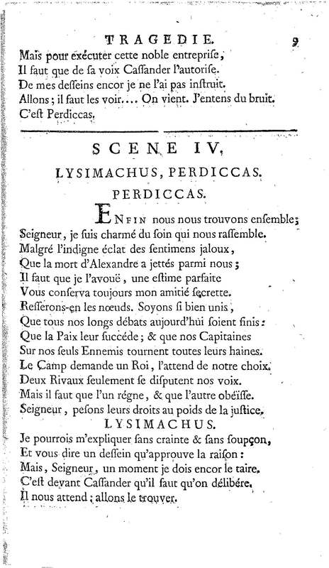 Lysimachus, tragédie par M. de Caux de Montlebert, représentée pour la première fois le 13 décembre 1737 Lysimachus, tragédie par M. de Caux de Montlebert, représentée pour la première fois le 13 décembre 1737