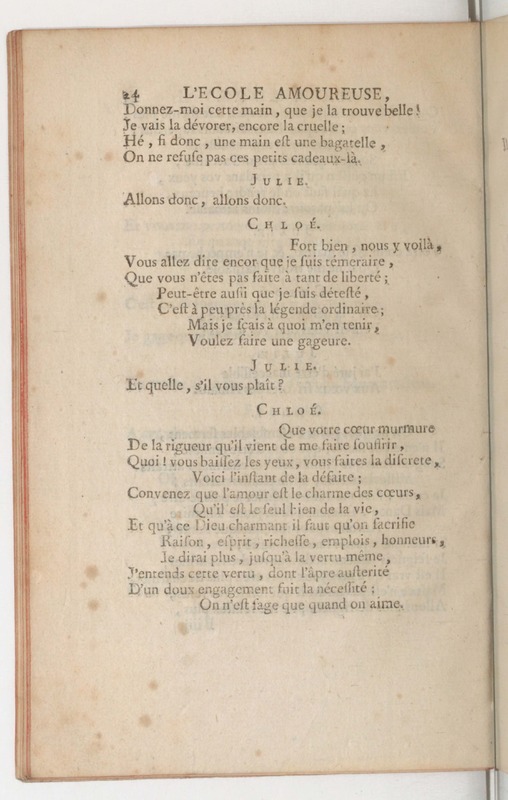 École amoureuse (L'), comédie en un acte, en vers, représentée pour la première fois par les Comédiens ordinaires du Roi, le 11 septembre 1747 École amoureuse (L'), comédie en un acte, en vers, représentée pour la première fois par les Comédiens ordinaires du Roi, le 11 septembre 1747