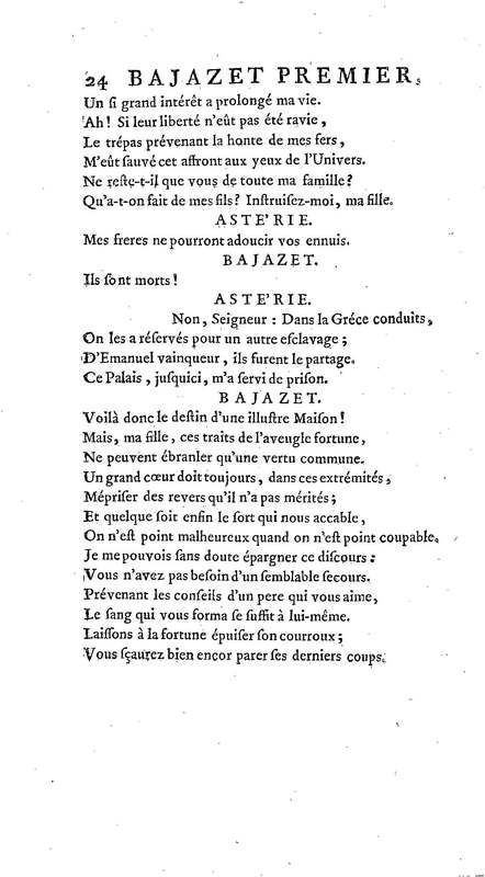 Bajazet premier, tragédie par M. le chevalier de P*** Bajazet premier, tragédie par M. le chevalier de P***