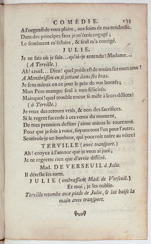 Célibataire (Le), comédie en cinq actes et en vers, représentée pour la première fois par les Comédiens françois, le 20 septembre 1775