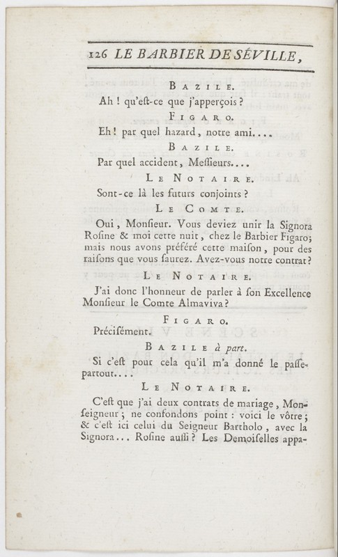 Barbier de Séville, ou la Précaution inutile (Le), comédie en quatre actes ; par M. de Beaumarchais ; représentée & tombée sur le théâtre de la Comédie Françoise aux Tuileries, le 23 de février 1775 Barbier de Séville, ou la Précaution inutile (Le), comédie en quatre actes ; par M. de Beaumarchais ; représentée & tombée sur le théâtre de la Comédie Françoise aux Tuileries, le 23 de février 1775