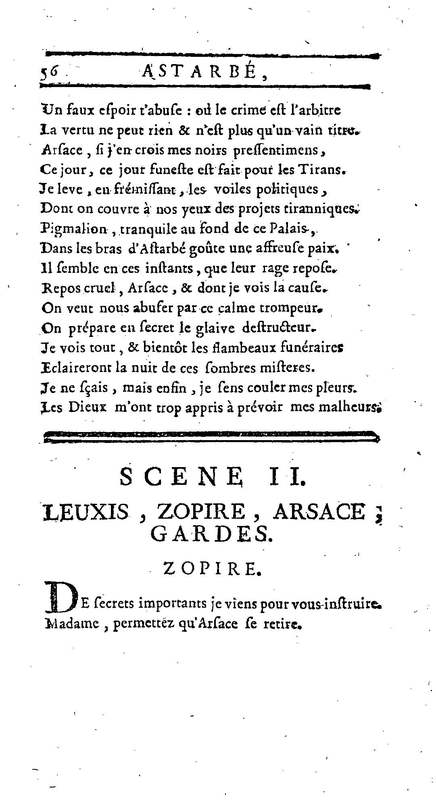 Astarbé, tragédie, par M. Colardeau. Représentée pour la première fois par les Comédiens françois ordinaires du Roi, le 27 février 1758 Astarbé, tragédie, par M. Colardeau. Représentée pour la première fois par les Comédiens françois ordinaires du Roi, le 27 février 1758