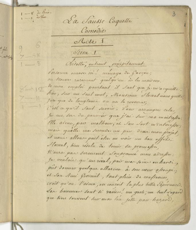 Fausse Coquette (La), comédie en trois actes et en vers Fausse Coquette (La), comédie en trois actes et en vers