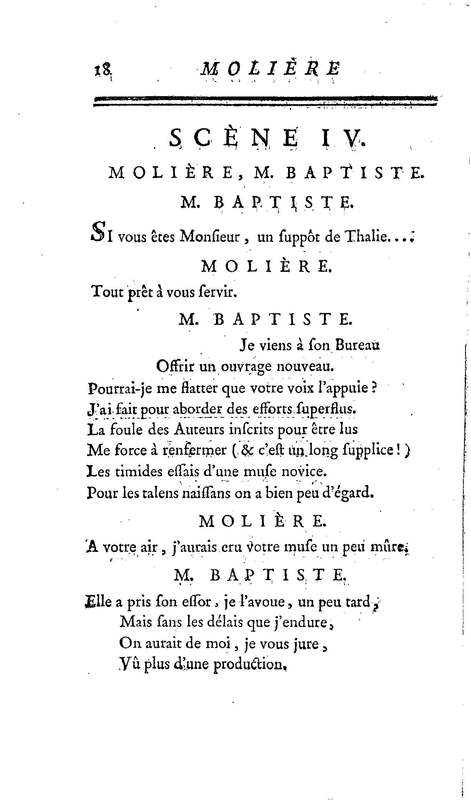 Molière à la nouvelle salle, ou les Audiences de Thalie, comédie en un acte et en vers libres