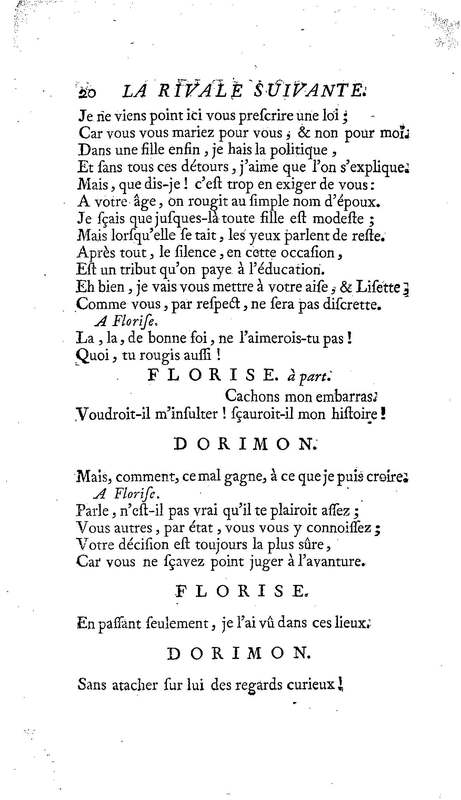 Rivale suivante (La), comédie en un acte en vers, précédée d'un prologue, par M. Rousseau Rivale suivante (La), comédie en un acte en vers, précédée d'un prologue, par M. Rousseau