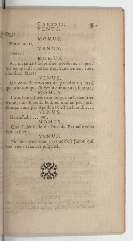 Momus fabuliste, ou les Noces de Vulcain, comédie