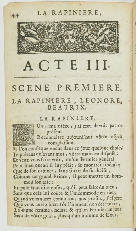 Rapinière, ou l'Intéressé (La), comédie, par M. de Barquebois. Avec les vers retranchés Rapinière, ou l'Intéressé (La), comédie, par M. de Barquebois. Avec les vers retranchés