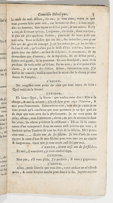 Réunion des Amours (La), comédie héroïque Réunion des Amours (La), comédie héroïque