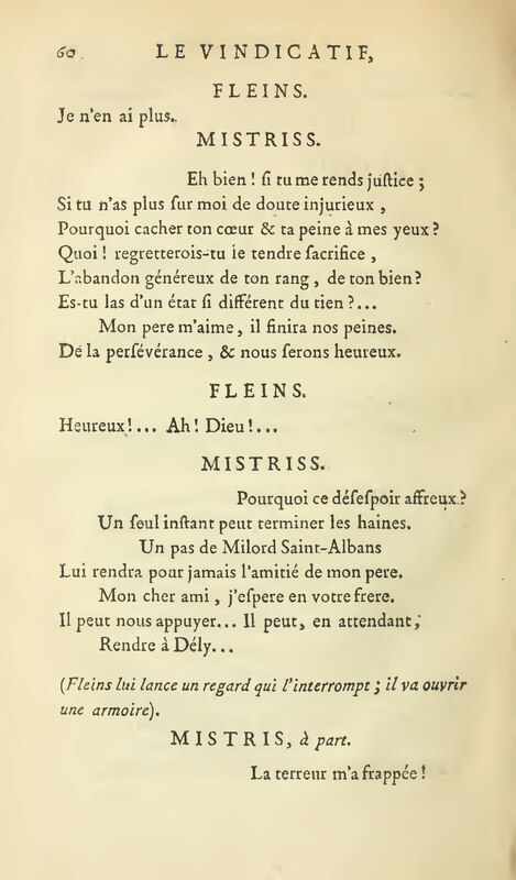 Vindicatif (Le), drame en cinq actes, et en vers libres Vindicatif (Le), drame en cinq actes, et en vers libres