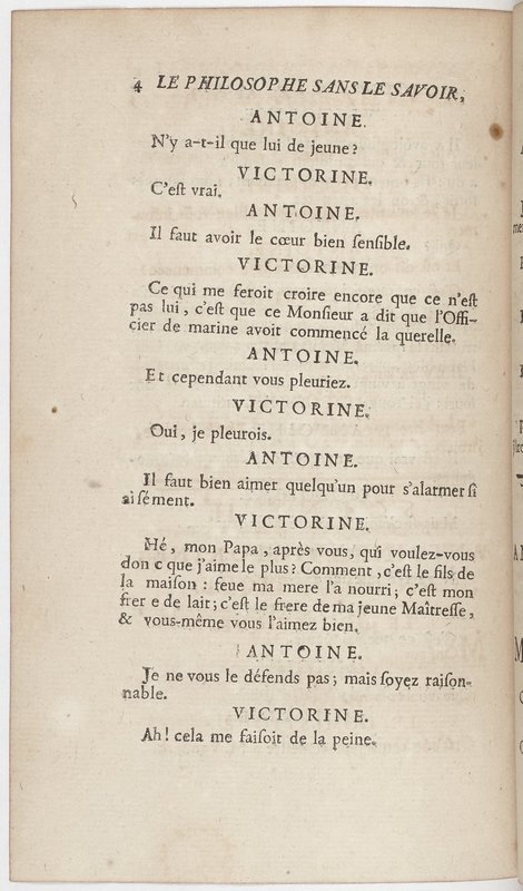 Philosophe sans le savoir (Le), comédie en prose et en cinq actes… par M. Sedaine. [Paris, les Comédiens français, 2 novembre 1765]