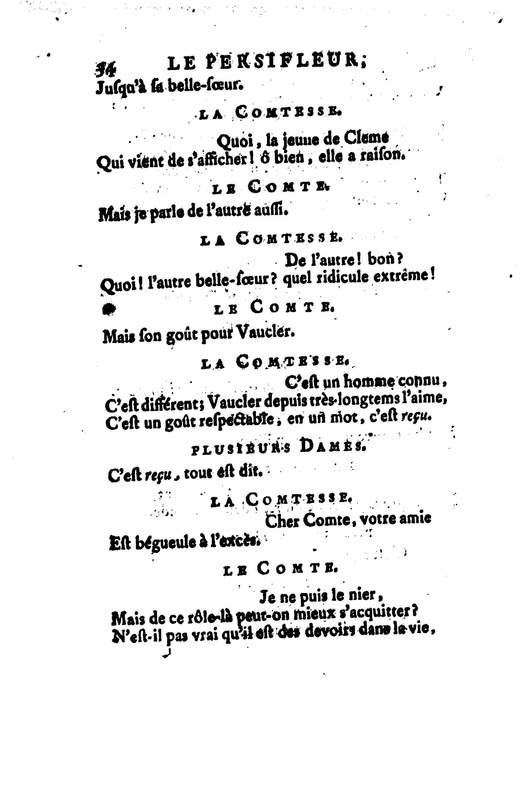 Persifleur (Le), comédie en trois actes et en vers… par M. de Sauvigny Persifleur (Le), comédie en trois actes et en vers… par M. de Sauvigny