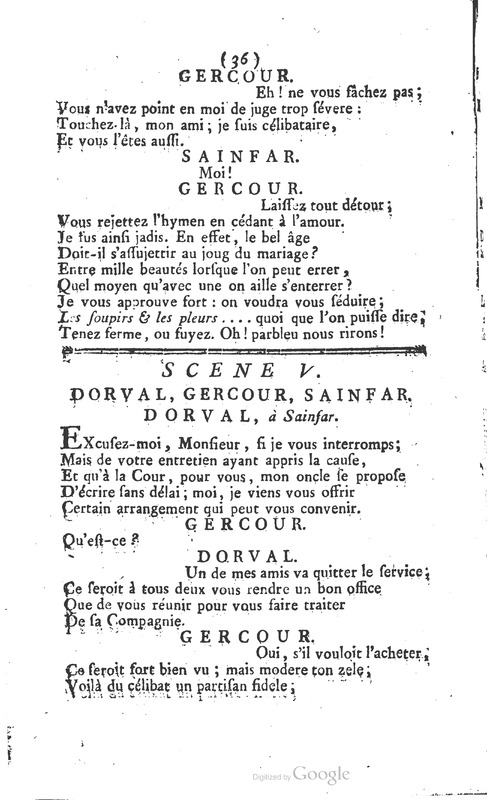 Vieux garçon (Le), comédie en cinq actes, en vers