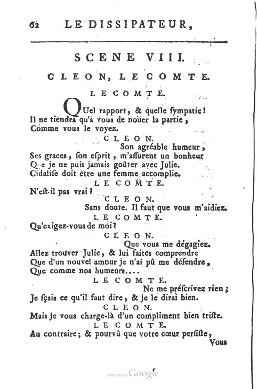 Dissipateur ou l’honnête-friponne (Le), comédie Dissipateur ou l’honnête-friponne (Le), comédie