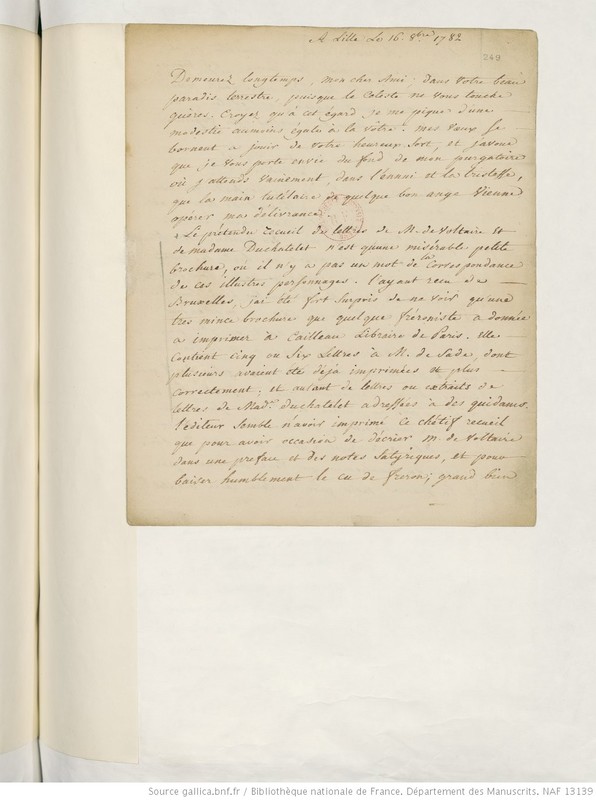 Prétendu Recueil de lettres de M. De Voltaire (Le)