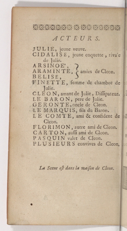 Dissipateur, ou l'Honneste Friponne (Le), comédie Dissipateur, ou l'Honneste Friponne (Le), comédie