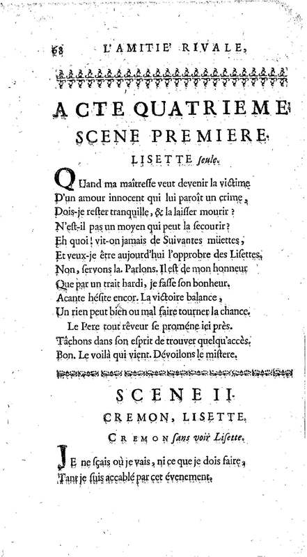 Amitié rivale (L'), comédie en vers et en cinq actes, par M. Fagan… Amitié rivale (L'), comédie en vers et en cinq actes, par M. Fagan…