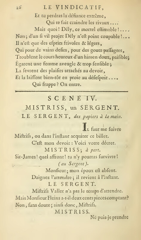 Vindicatif (Le), drame en cinq actes, et en vers libres Vindicatif (Le), drame en cinq actes, et en vers libres