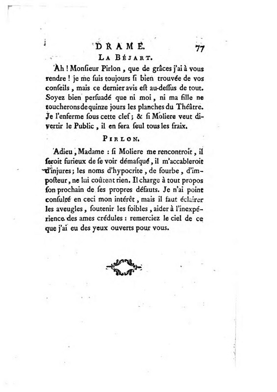 Molière, drame en cinq actes en prose; imité de Goldoni