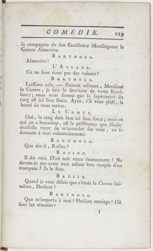 Barbier de Séville, ou la Précaution inutile (Le), comédie en quatre actes ; par M. de Beaumarchais ; représentée & tombée sur le théâtre de la Comédie Françoise aux Tuileries, le 23 de février 1775 Barbier de Séville, ou la Précaution inutile (Le), comédie en quatre actes ; par M. de Beaumarchais ; représentée & tombée sur le théâtre de la Comédie Françoise aux Tuileries, le 23 de février 1775