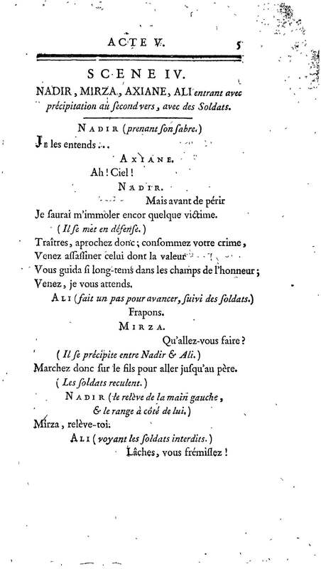 Nadir, ou Thamas-Kouli-Kan : tragédie, par M. D. B. Représentée pour la première fois, sur le Théâtre de la Nation, le 31 août 1780 Nadir, ou Thamas-Kouli-Kan : tragédie, par M. D. B. Représentée pour la première fois, sur le Théâtre de la Nation, le 31 août 1780