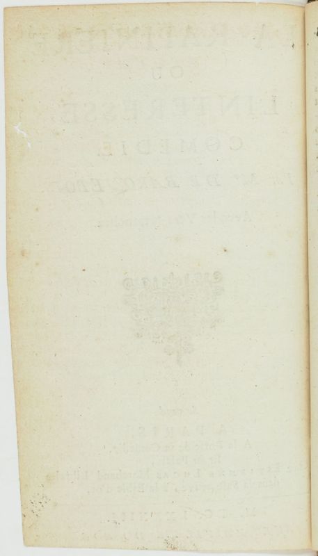 Rapinière, ou l'Intéressé (La), comédie, par M. de Barquebois. Avec les vers retranchés Rapinière, ou l'Intéressé (La), comédie, par M. de Barquebois. Avec les vers retranchés
