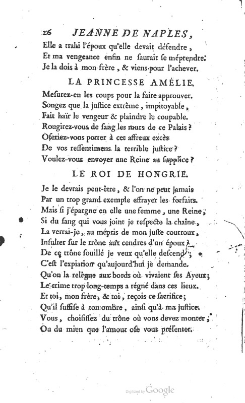 Jeanne de Naples, Tragédie en cinq actes et en vers Jeanne de Naples, Tragédie en cinq actes et en vers