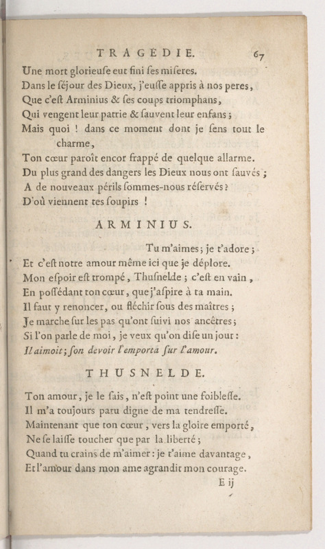 Chérusques (Les), tragédie ; tirée du théâtre allemand ; par M. Bauvin Chérusques (Les), tragédie ; tirée du théâtre allemand ; par M. Bauvin