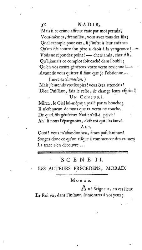 Nadir, ou Thamas-Kouli-Kan : tragédie, par M. D. B. Représentée pour la première fois, sur le Théâtre de la Nation, le 31 août 1780 Nadir, ou Thamas-Kouli-Kan : tragédie, par M. D. B. Représentée pour la première fois, sur le Théâtre de la Nation, le 31 août 1780