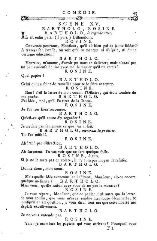 Barbier de Séville, ou la Précaution inutile (Le), comédie en quatre actes, par M. de Beaumarchais, représentée sur le théâtre de la Comédie Française le 23 février 1775 (avec une Lettre modérée sur la chute et la critique du Barbier de Séville) Barbier de Séville, ou la Précaution inutile (Le), comédie en quatre actes, par M. de Beaumarchais, représentée sur le théâtre de la Comédie Française le 23 février 1775 (avec une Lettre modérée sur la chute et la critique du Barbier de Séville)