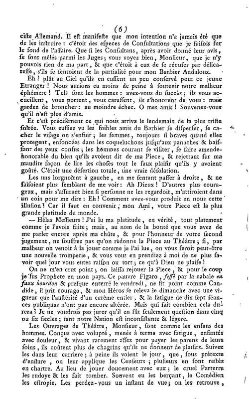 Barbier de Séville, ou la Précaution inutile (Le), comédie en quatre actes, par M. de Beaumarchais, représentée sur le théâtre de la Comédie Française le 23 février 1775 (avec une Lettre modérée sur la chute et la critique du Barbier de Séville) Barbier de Séville, ou la Précaution inutile (Le), comédie en quatre actes, par M. de Beaumarchais, représentée sur le théâtre de la Comédie Française le 23 février 1775 (avec une Lettre modérée sur la chute et la critique du Barbier de Séville)
