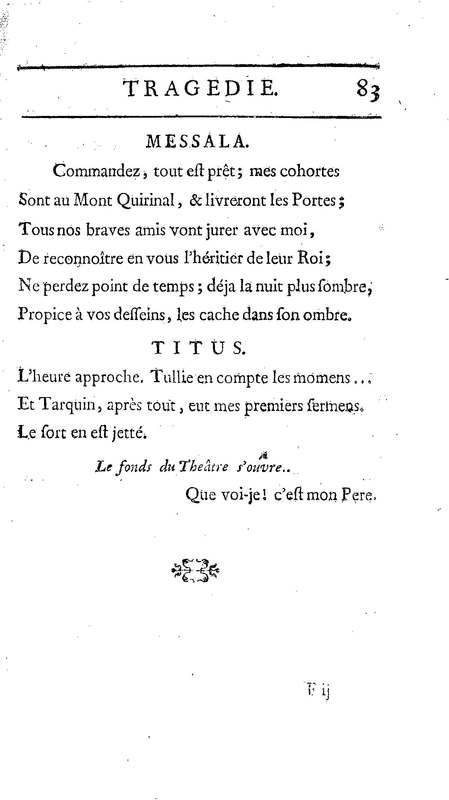 Brutus de M. de Voltaire (Le), avec un Discours sur la tragédie Brutus de M. de Voltaire (Le), avec un Discours sur la tragédie