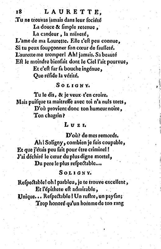 Laurette, comédie en trois actes et en vers, tirée des Contes de M. Marmontel Laurette, comédie en trois actes et en vers, tirée des Contes de M. Marmontel
