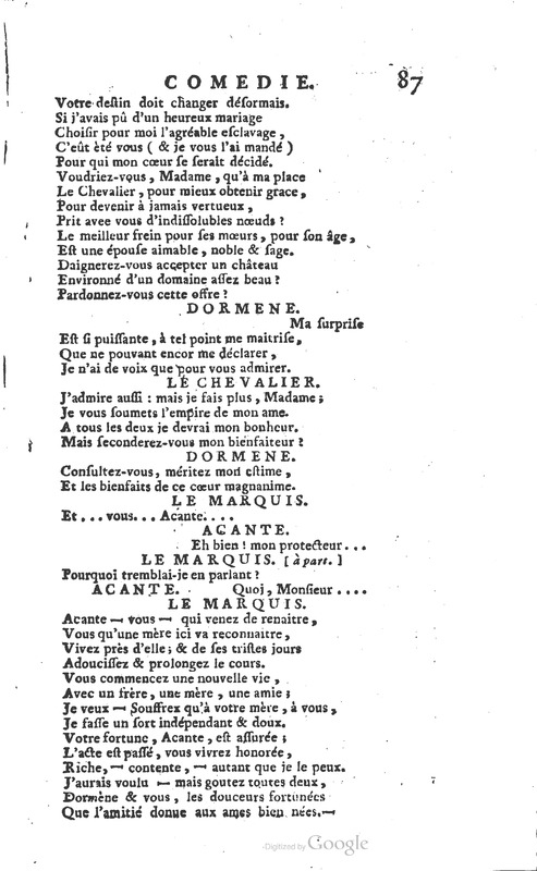 Droit du seigneur (Le), Comédie en cinq actes Droit du seigneur (Le), Comédie en cinq actes