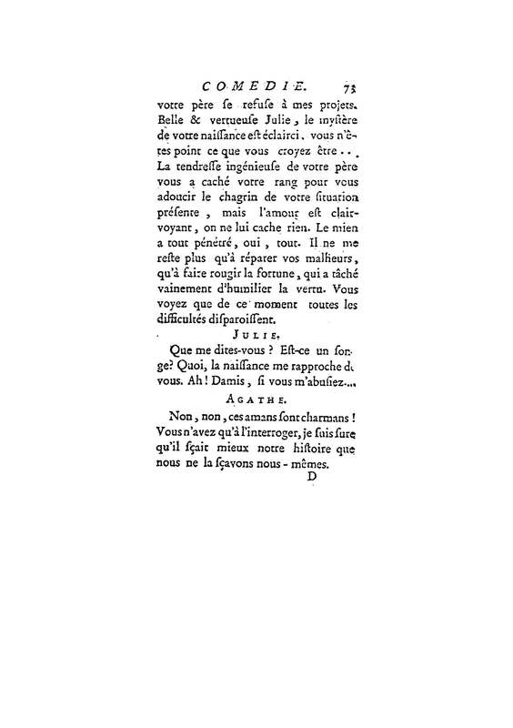 Julie, ou le Bon Père, comédie en trois actes et en prose / par M. D* N**, … Julie, ou le Bon Père, comédie en trois actes et en prose / par M. D* N**, …
