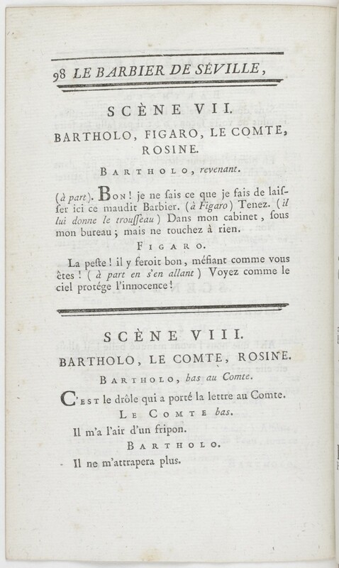 Barbier de Séville, ou La précaution inutile (Le), comédie en quatre actes