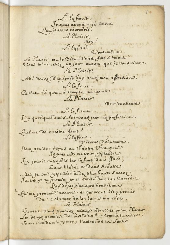 Plaisir (Le), comédie en un acte et en vers libres Plaisir (Le), comédie en un acte et en vers libres