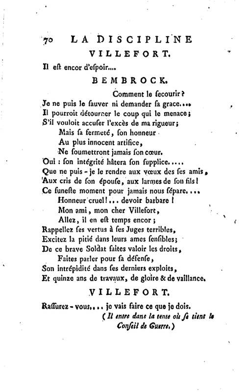 Discipline militaire du Nord (La), drame en quatre actes, en vers libres Discipline militaire du Nord (La), drame en quatre actes, en vers libres
