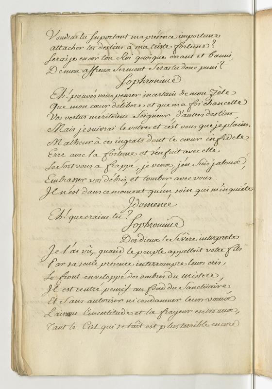 Idoménée, tragédie en cinq actes et en vers