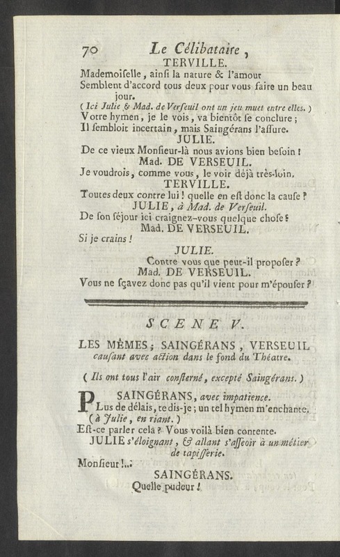 Célibataire (Le), comédie en cinq actes et en vers
