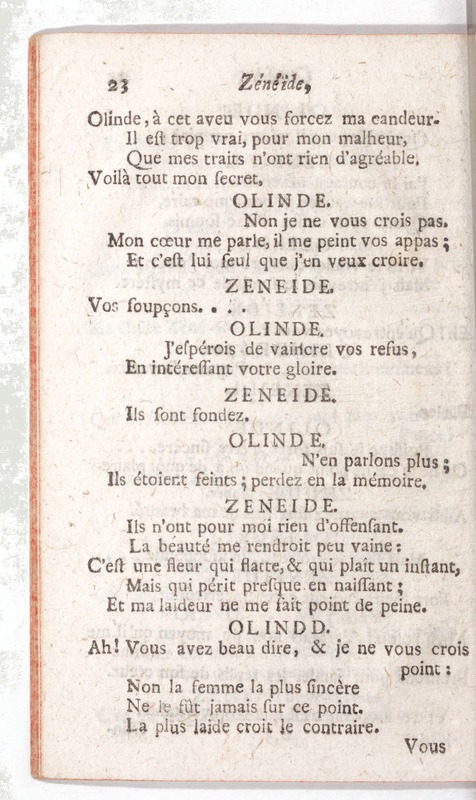 Zénéïde, comédie en un acte, en vers, avec un divertissement