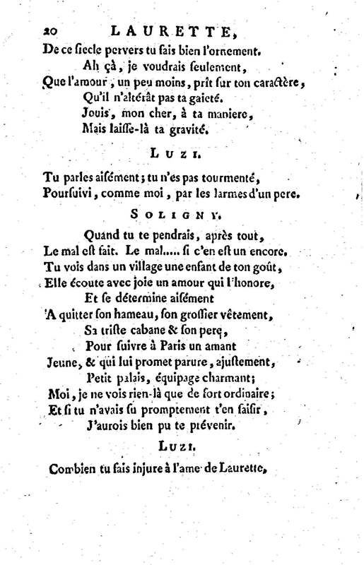 Laurette, comédie en trois actes et en vers, tirée des Contes de M. Marmontel
