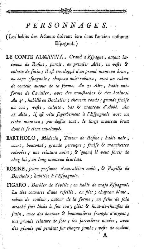 Barbier de Séville, ou la Précaution inutile (Le), comédie en quatre actes, par M. de Beaumarchais, représentée sur le théâtre de la Comédie Française le 23 février 1775 (avec une Lettre modérée sur la chute et la critique du Barbier de Séville)
