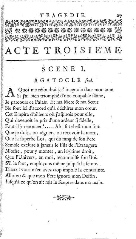 Lysimachus, tragédie par M. de Caux de Montlebert, représentée pour la première fois le 13 décembre 1737 Lysimachus, tragédie par M. de Caux de Montlebert, représentée pour la première fois le 13 décembre 1737