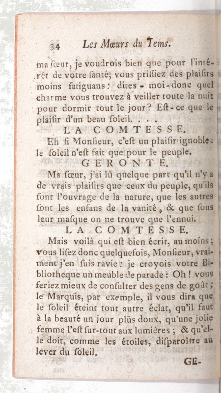 Mœurs du tems (Les), comédie en un acte Mœurs du tems (Les), comédie en un acte
