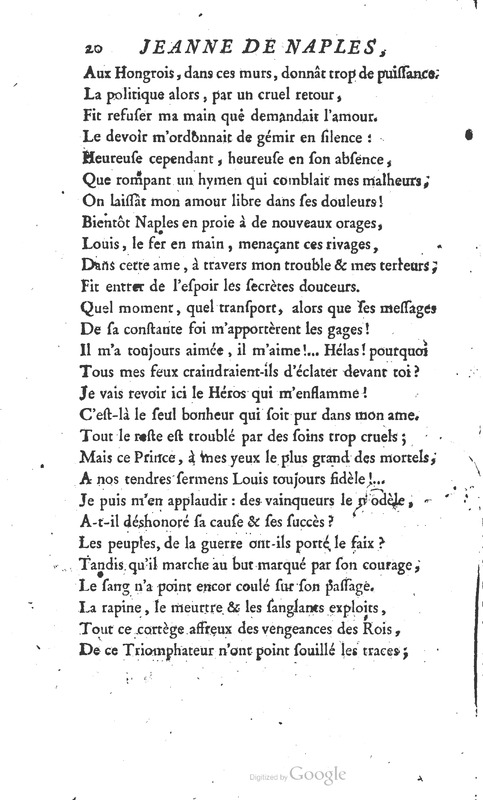 Jeanne de Naples, Tragédie en cinq actes et en vers Jeanne de Naples, Tragédie en cinq actes et en vers